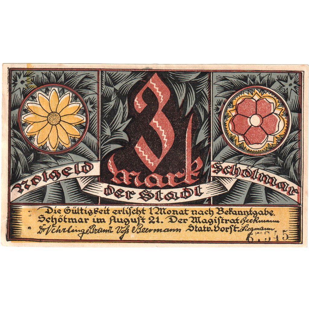Alemania, Schötmar, 3 Mark, SC
