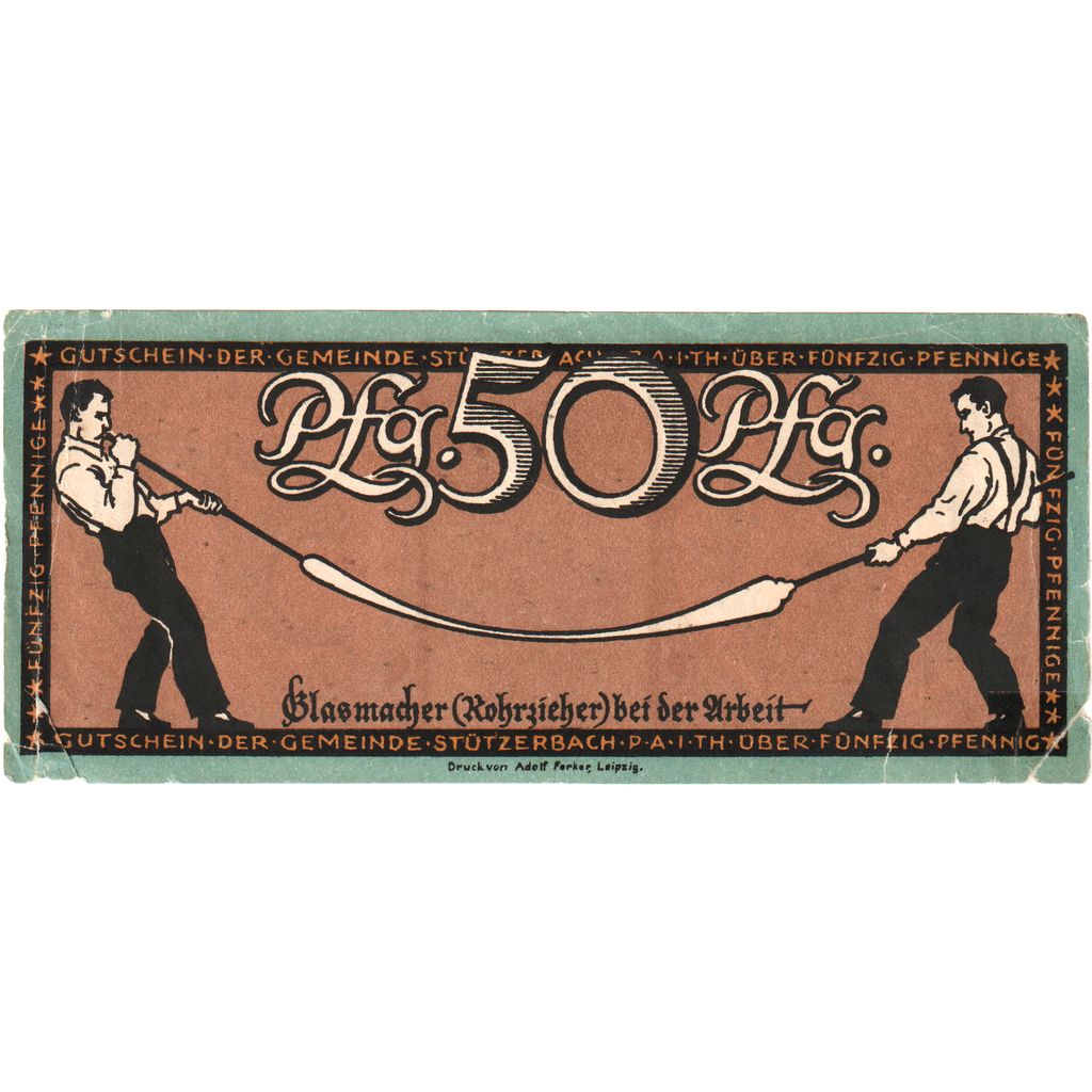 Germany, Stützerbach, 50 Pfennig, VF(20-25)