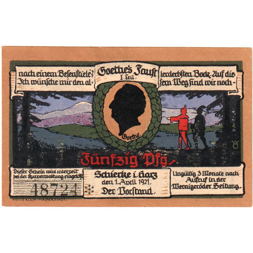 Deutschland, Schierke, 50 Pfennig, 1920-04-01, UNZ-