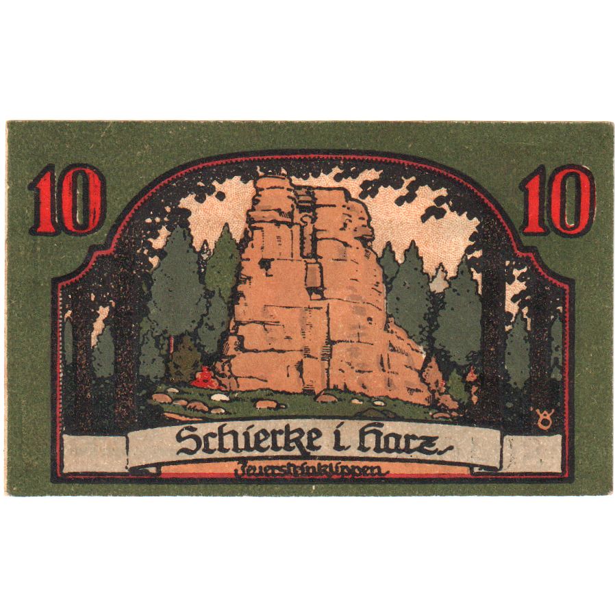 Alemania, Schierke, 10 Pfennig, 1921-04-01, SC