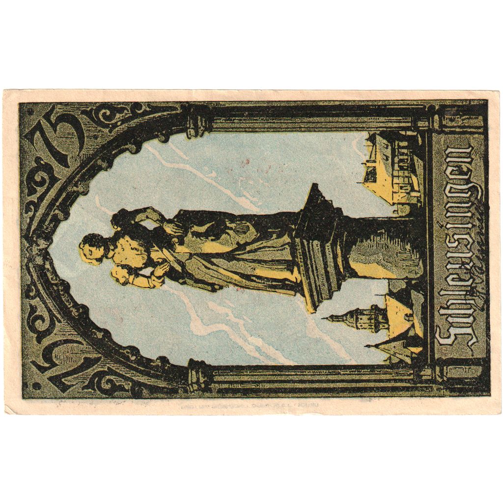 Deutschland, Schleusingen, 75 Pfennig, SS+