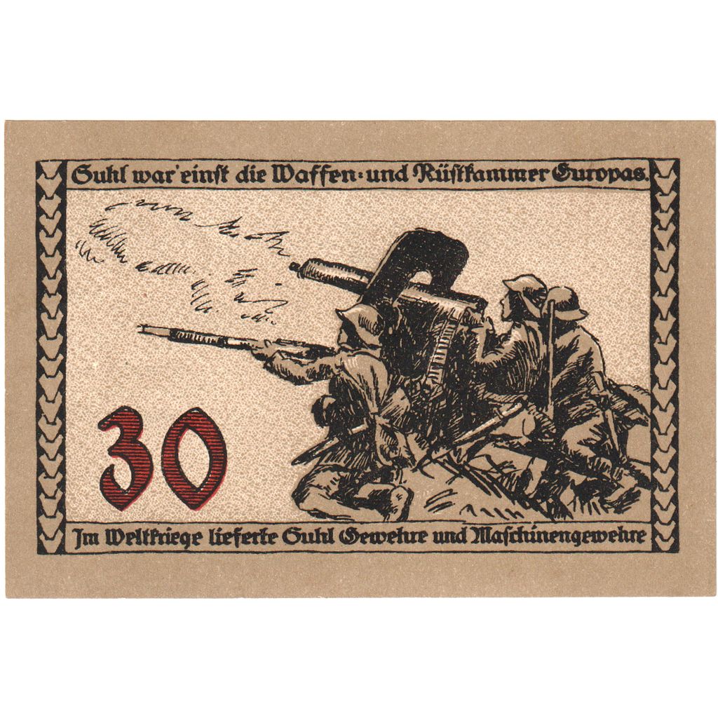 Alemania, Suhl, 30 Pfennig, SC
