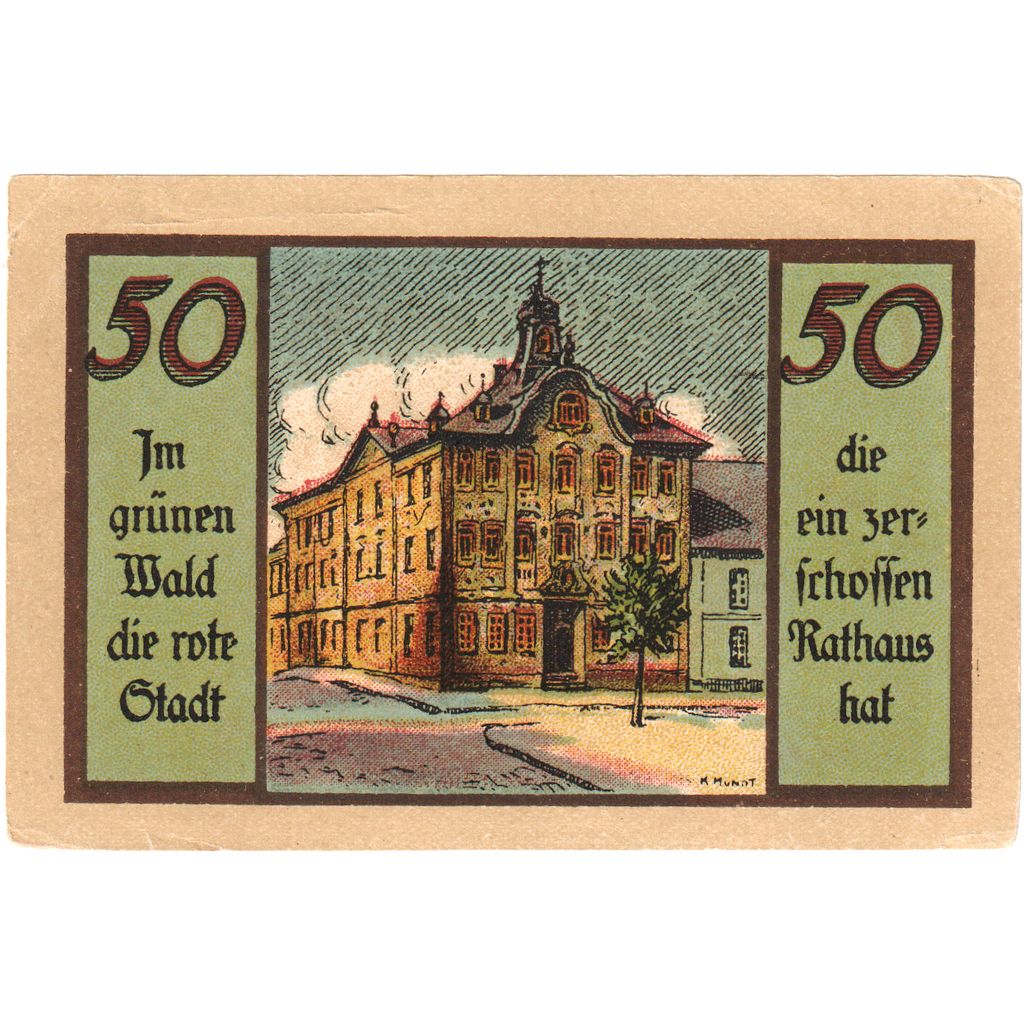 Alemania, Suhl, 50 Pfennig, MBC+