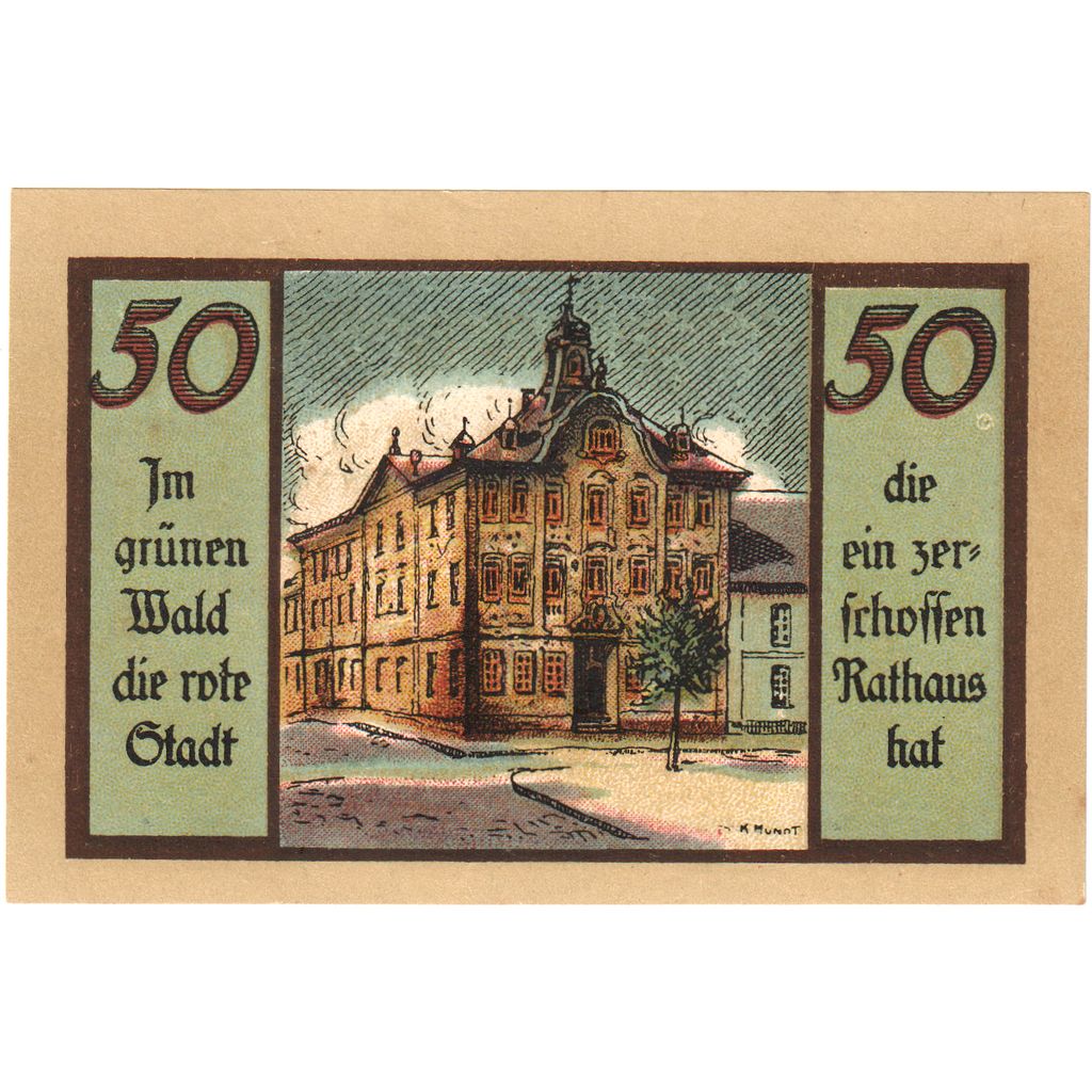 Germany, Suhl, 50 Pfennig, UNC(63)