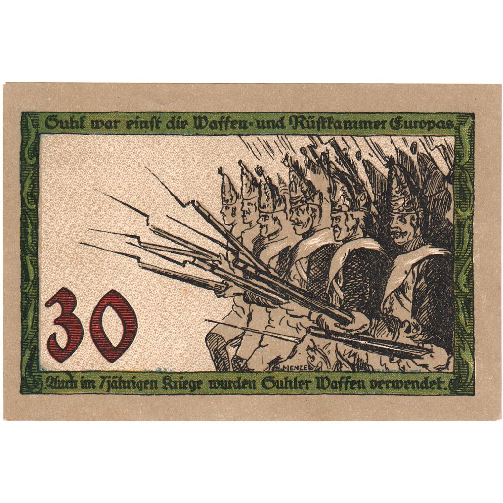 Germany, Suhl, 30 Pfennig, UNC(63)