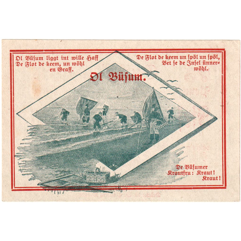 Germania, Büsum, 75 Pfennig, 1921-12-31, SPL