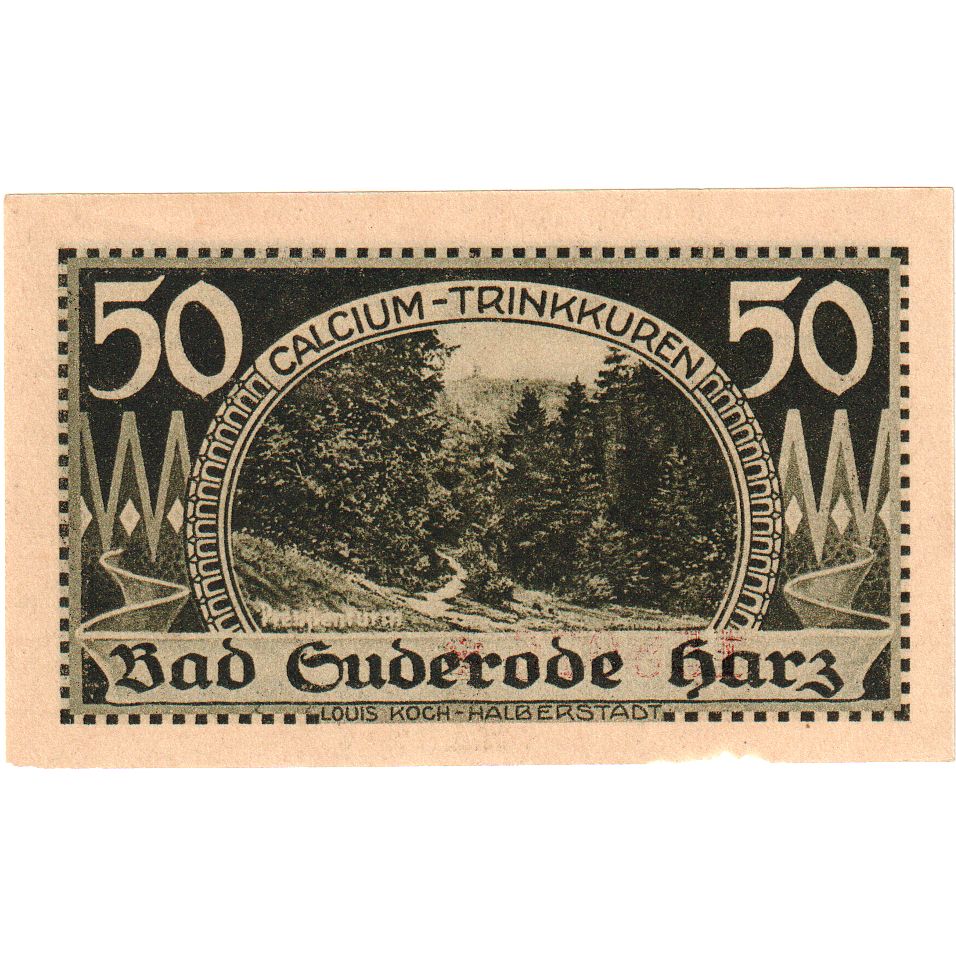 Alemania, Suderode im Harz, 50 Pfennig, 1921-05-13, SC