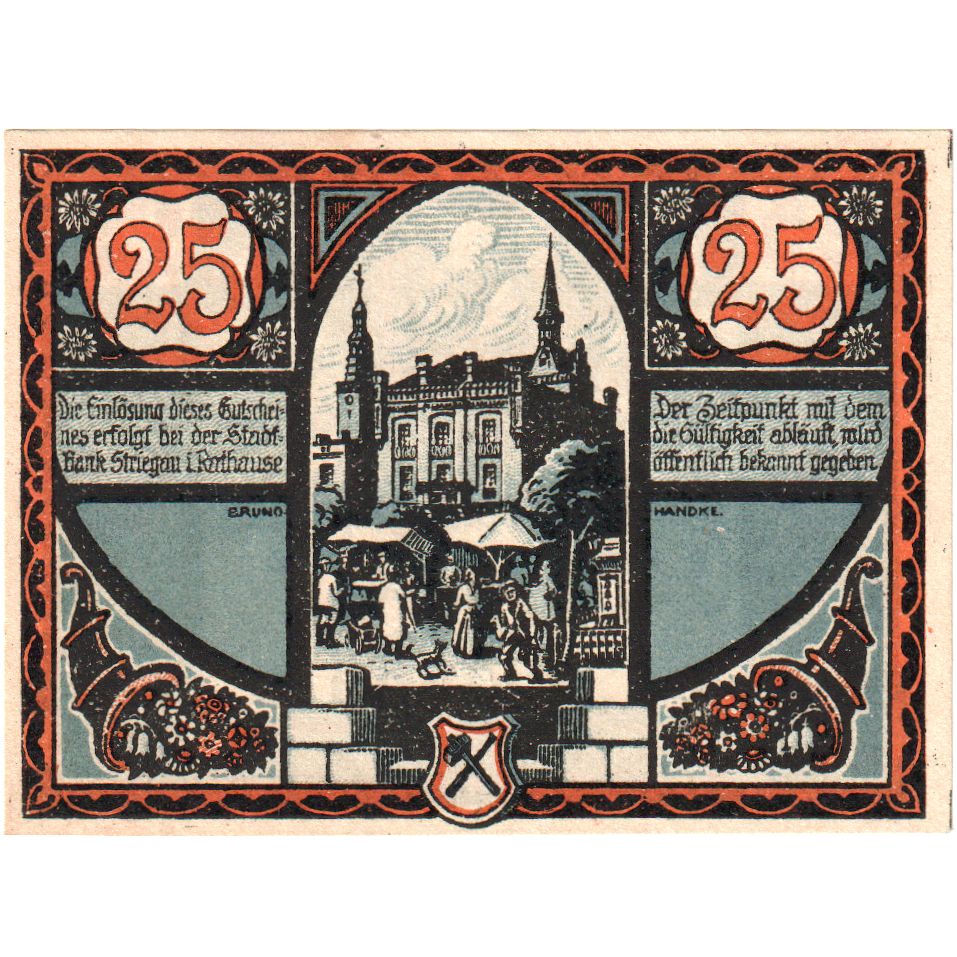 Alemania, Striegau, 25 Pfennig, 1920-10-01, SC