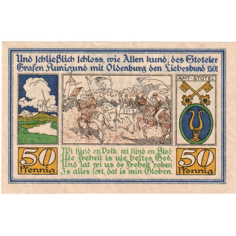 Alemania, Stotel, 50 Pfennig, 1921-02-11, SC