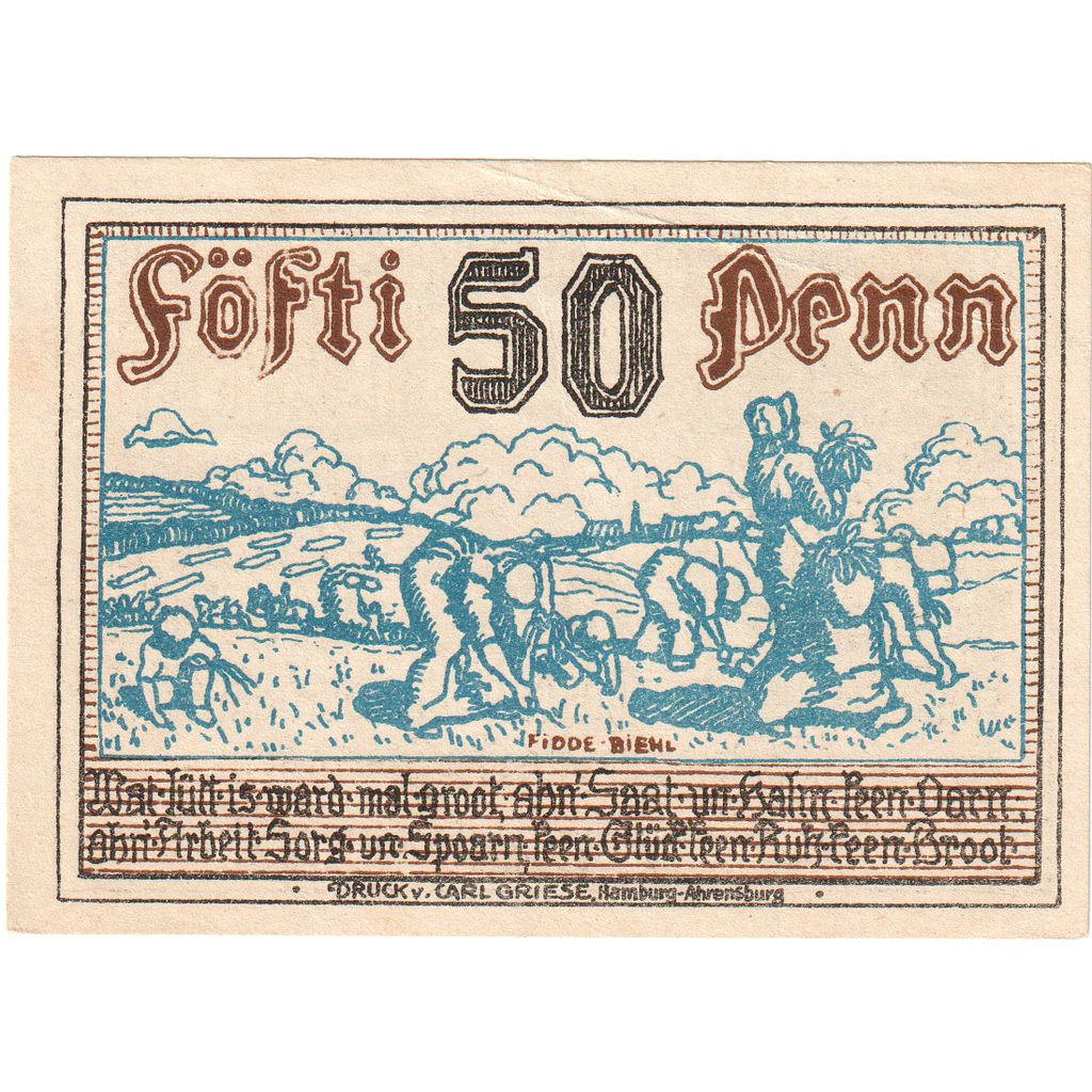 Alemania, Stormarn, 50 Pfennig, SC