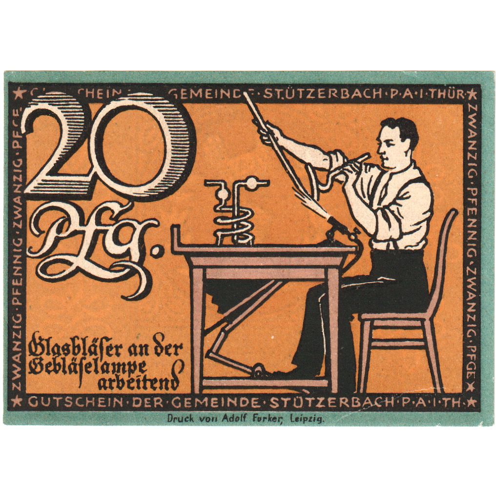 Alemania, Stützerbach, 20 Pfennig, SC