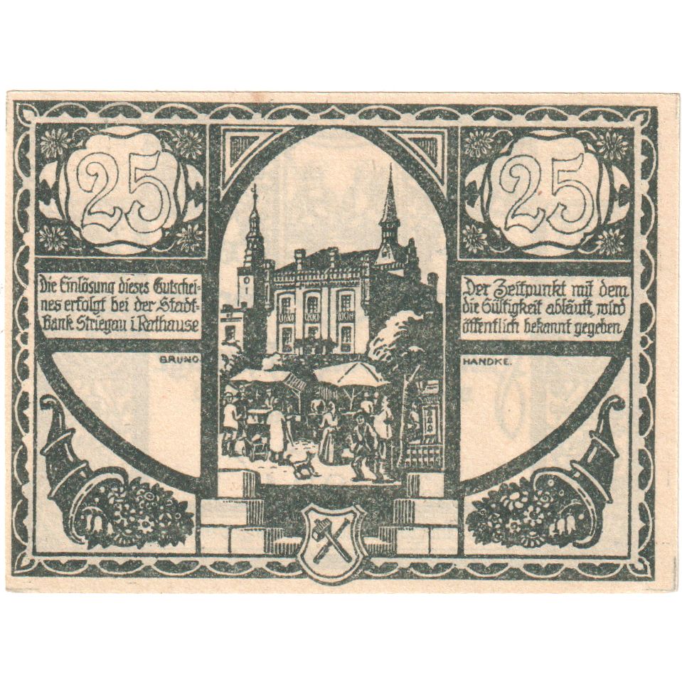 Duitsland, Striegau, 25 Pfennig, SPL