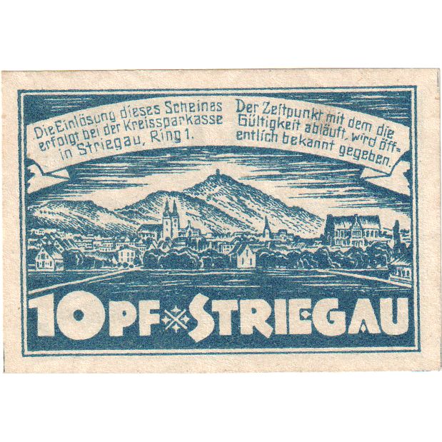 Alemanha, Striegau, 10 Pfennig, 1920-05-15, UNC(63)