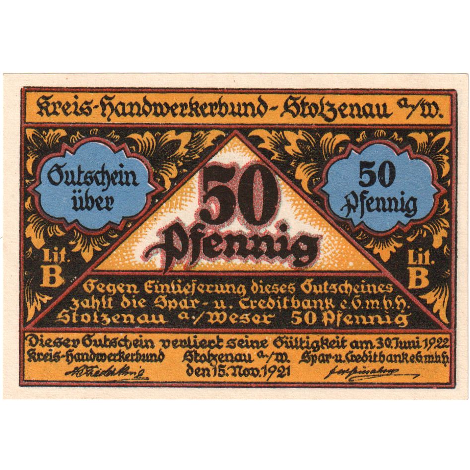 Duitsland, Stolzenau, 50 Pfennig, 1922-06-30, SPL