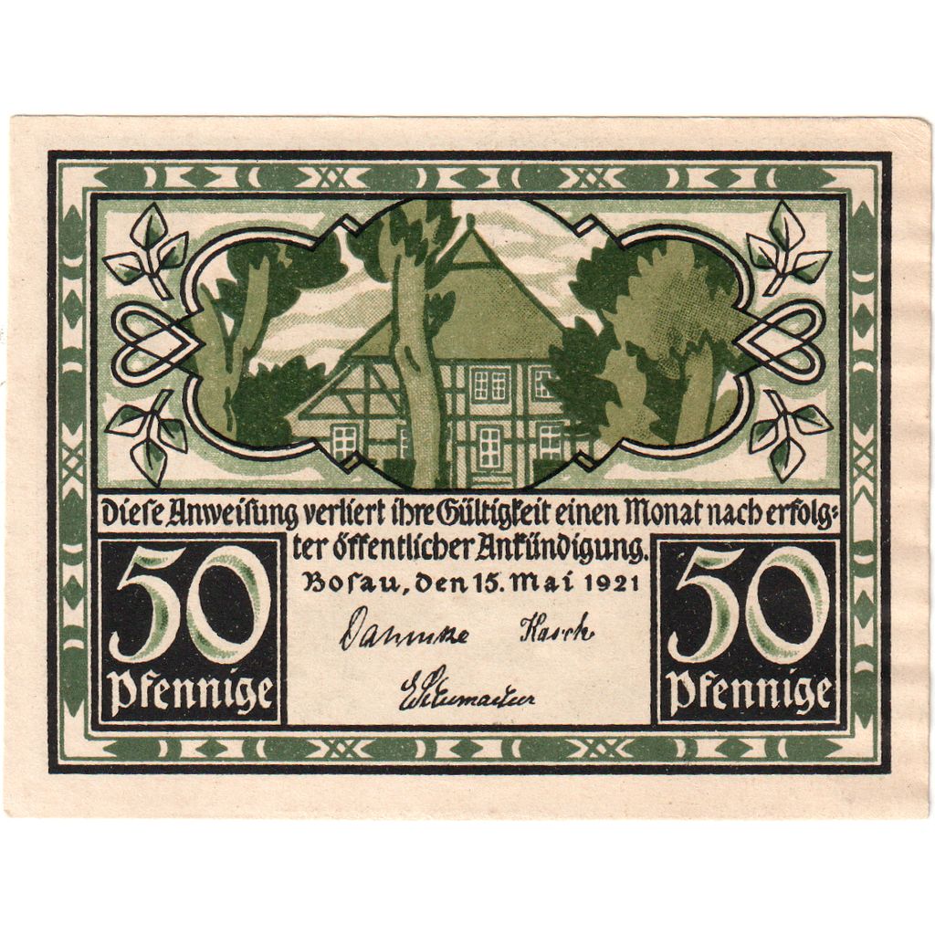 Alemania, Bosau, 50 Pfennig, 1921-05-15, SC