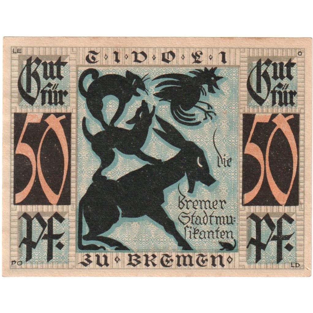 Alemania, Bremen, 50 Pfennig, 1922-12-31, SC