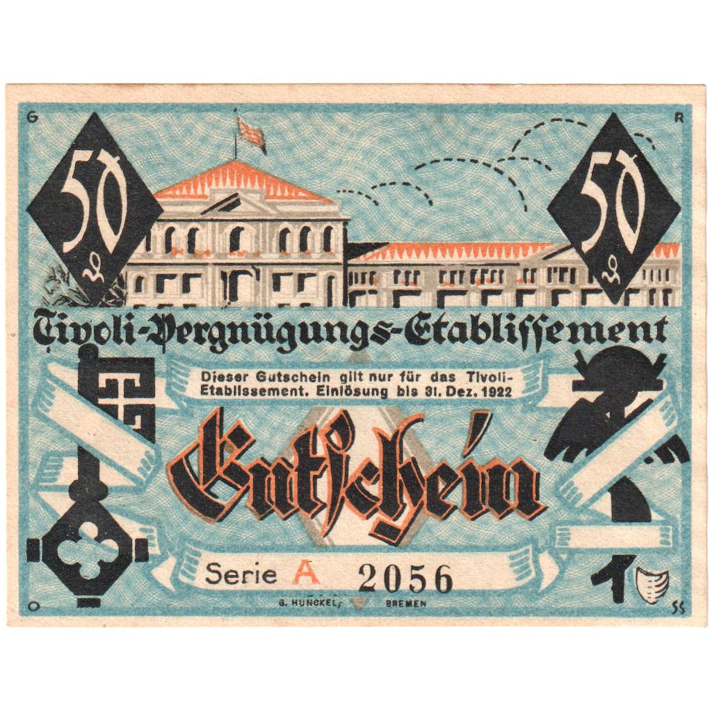 Alemania, Bremen, 50 Pfennig, 1922-12-31, SC