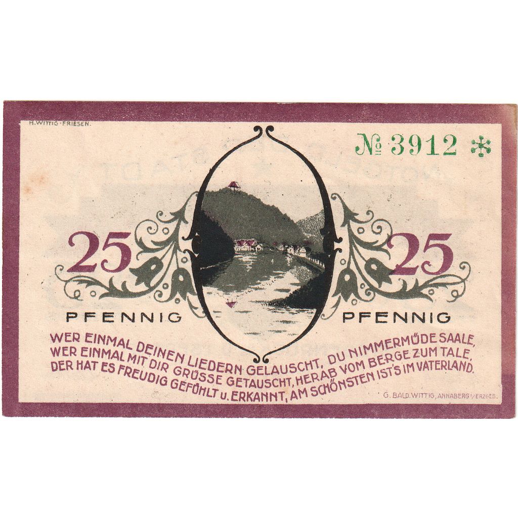 Deutschland, Ziegenrück, 25 Pfennig, 1921-09-01, UNZ-