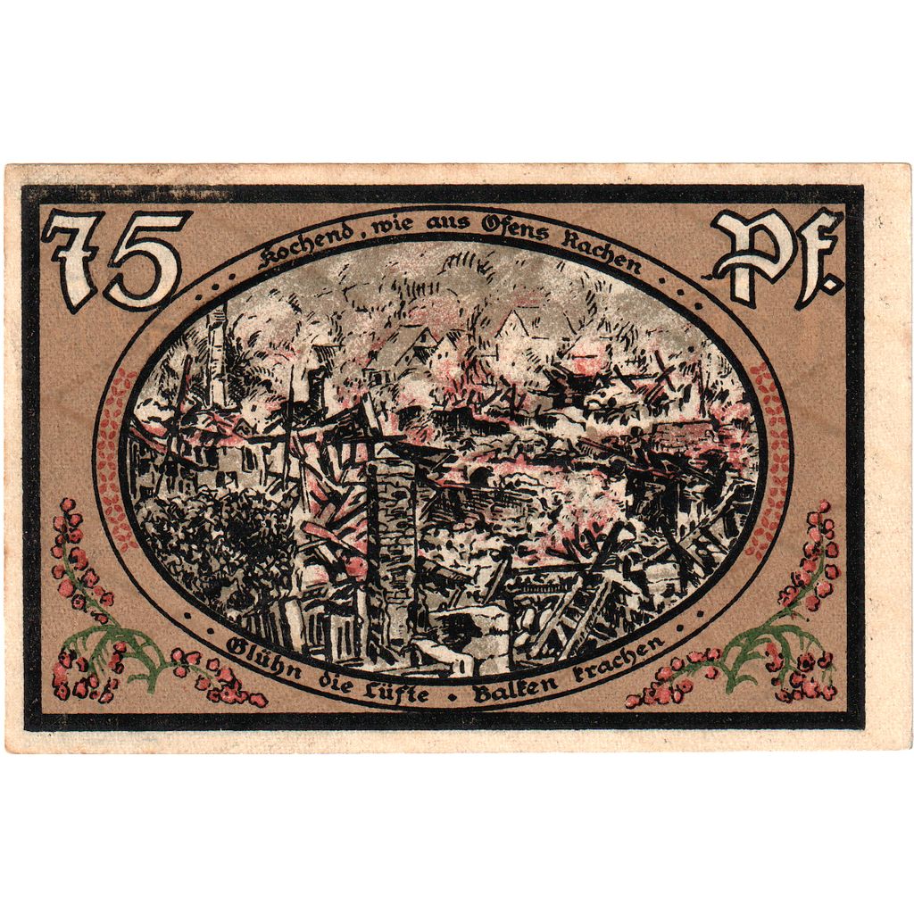 Niemcy, Wasungen, 75 Pfennig, 1921-10-01, AU(55-58)