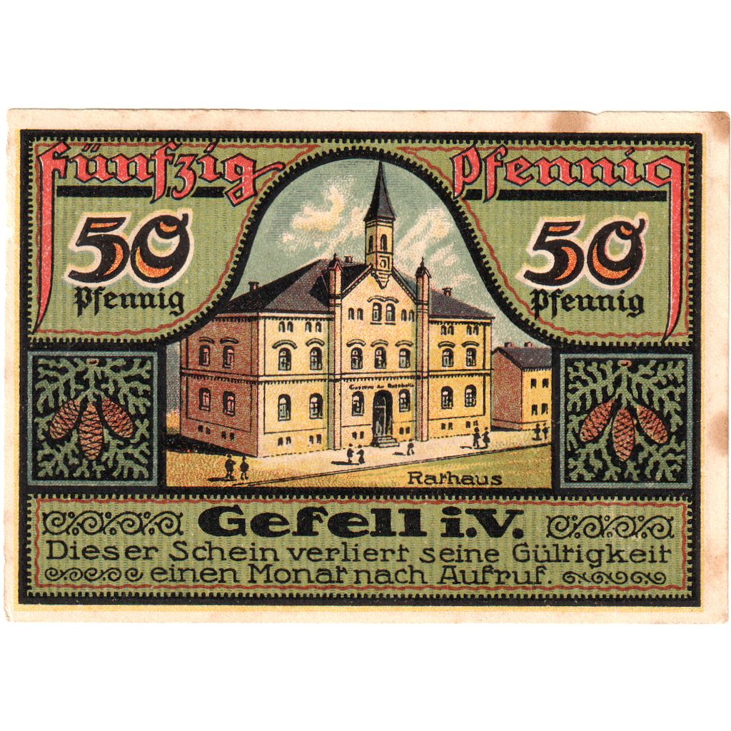 Alemania, Ziegenrück, 50 Pfennig, 1921-07-30, MBC