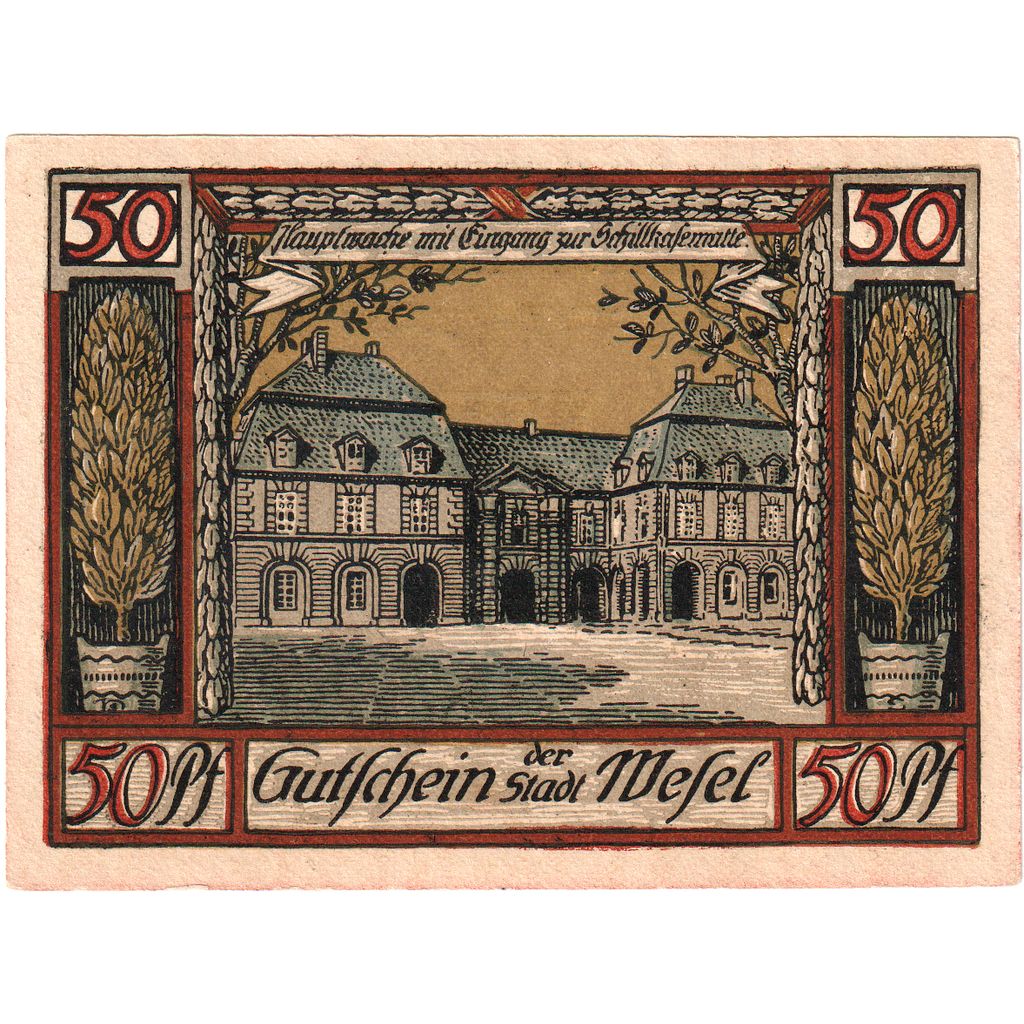 Alemania, Wesel, 50 Pfennig, SC