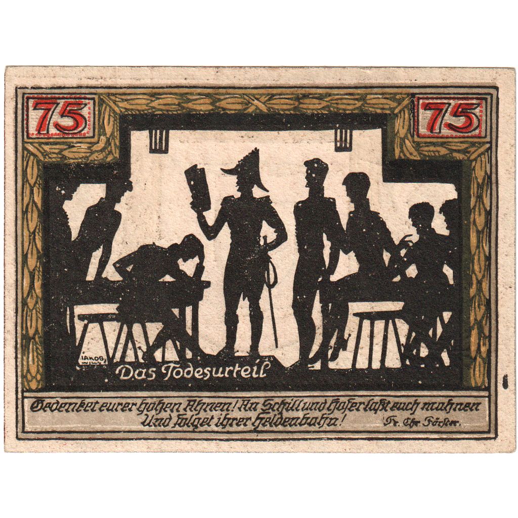 Alemania, Wesel, 75 Pfennig, SC