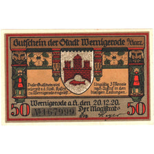 Alemania, Wernigerode, 50 Pfennig, 1920-12-20, SC