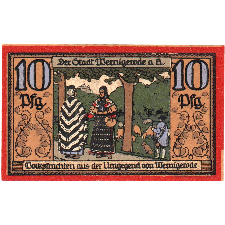 Niemcy, Wernigerode, 10 Pfennig, 1921-04-01, UNC(63)