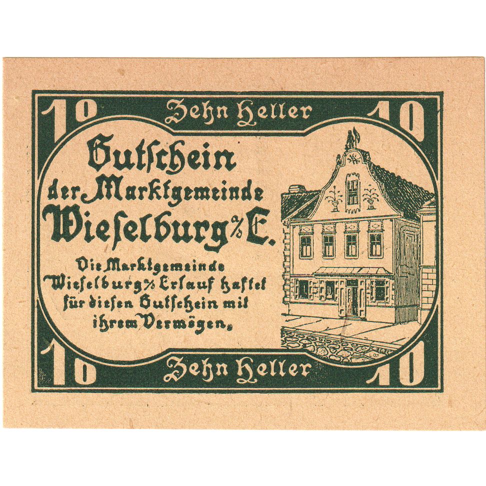 Austria, Wieselburg, 10 Heller, 1920-12-31, UNC(63)