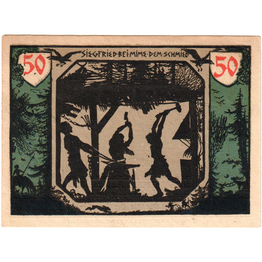 Niemcy, Xanten, 50 Pfennig, 1921-12-31, AU(55-58)