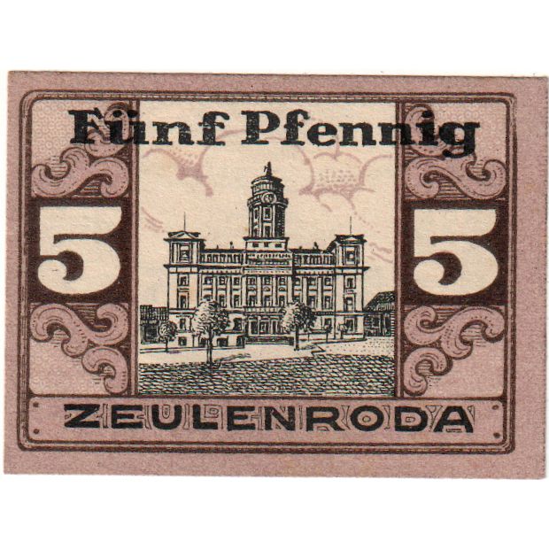 Allemagne, Zeulenroda, 5 Pfennig, 1920-01-01, SPL