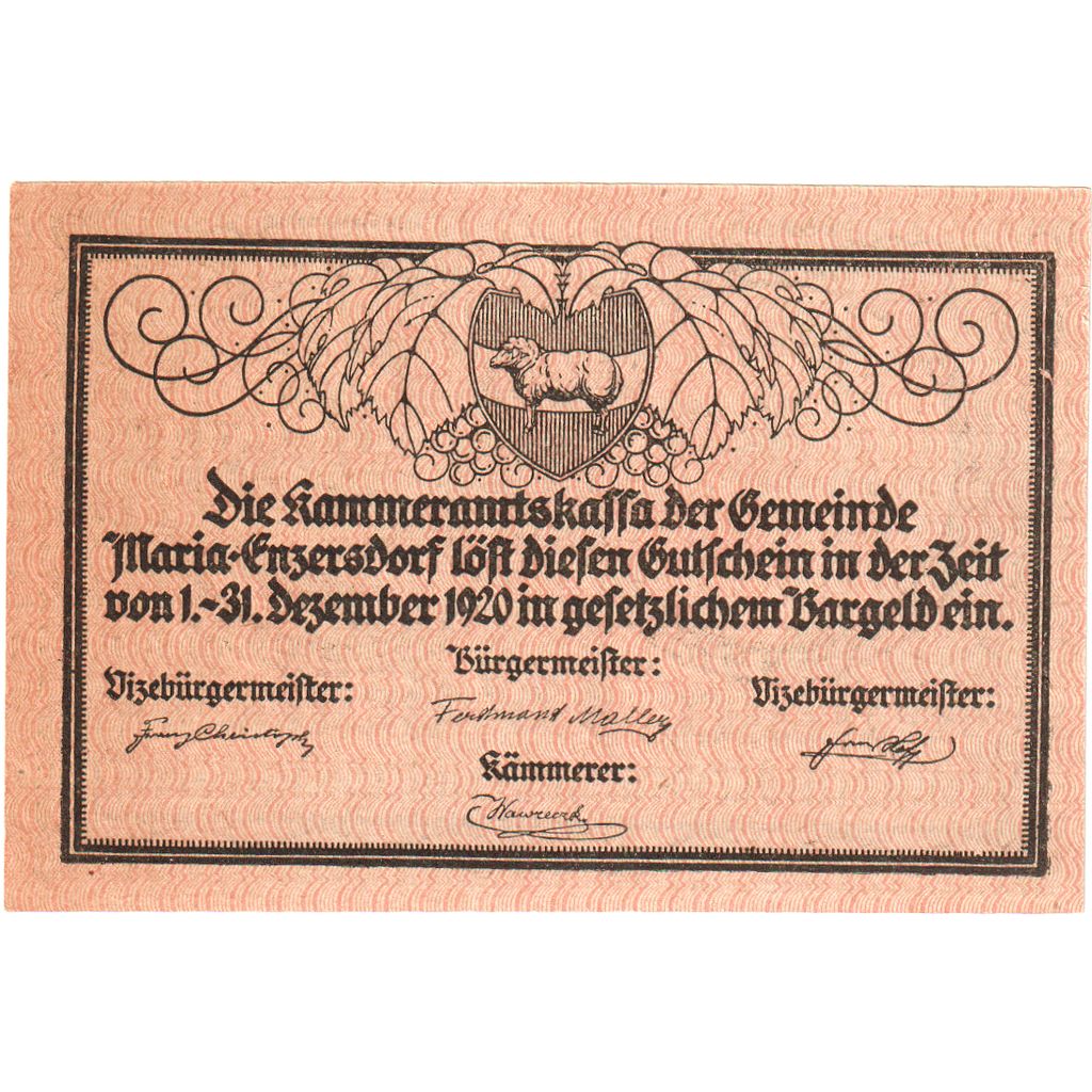 Österreich, Enzersdorf, 10 Heller, 1920-12-31, UNZ-