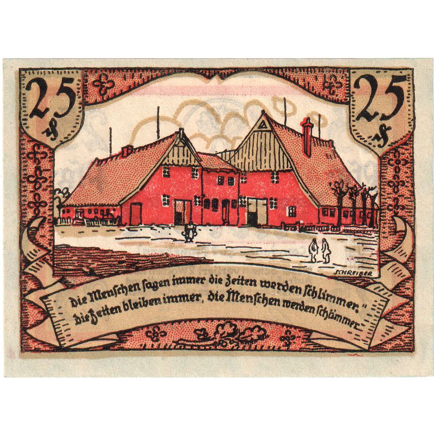 Germany, Ellerbek, 25 Pfennig, UNC(63)