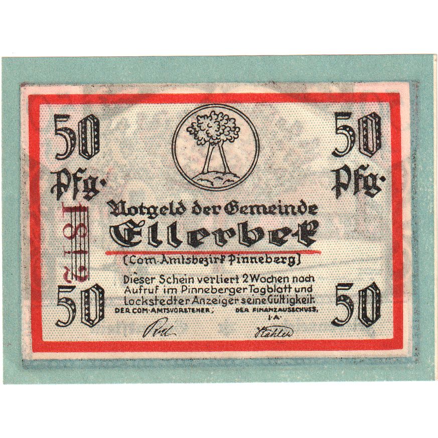 Germany, Ellerbek, 50 Pfennig, UNC(63)