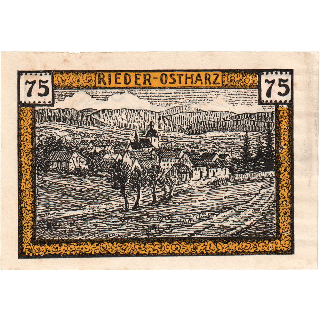 Germany, Rieder, 75 Pfennig, AU(55-58)