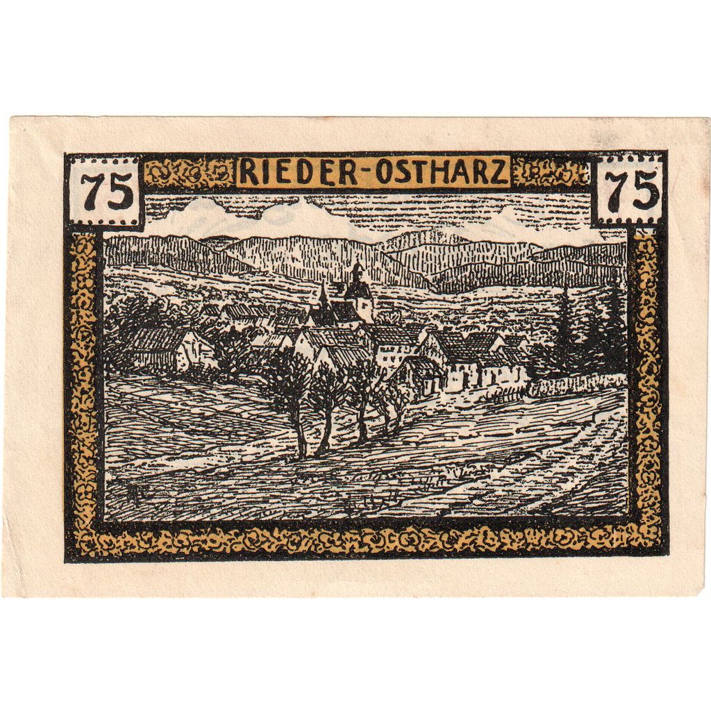 Germany, Rieder, 75 Pfennig, AU(55-58)