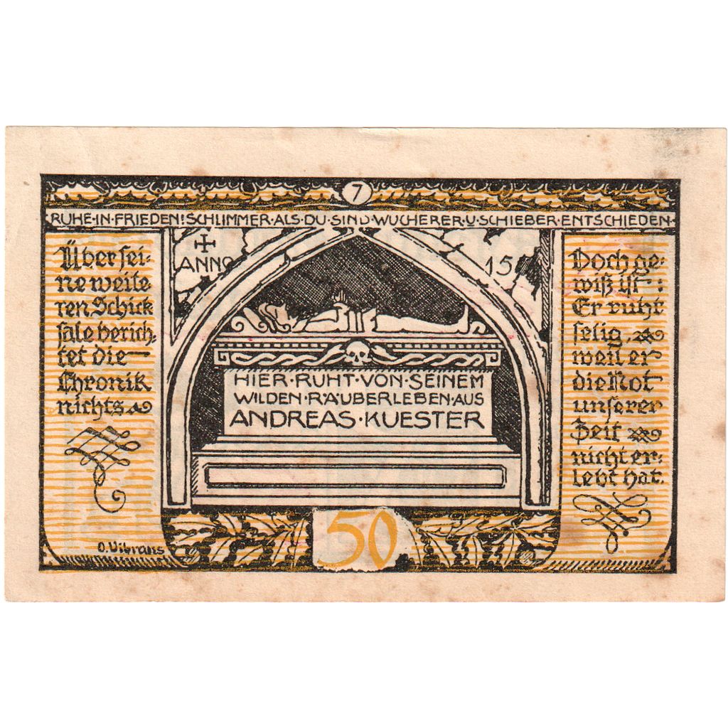 Germany, Rieder, 50 Pfennig, 1921-09-01, EF(40-45)