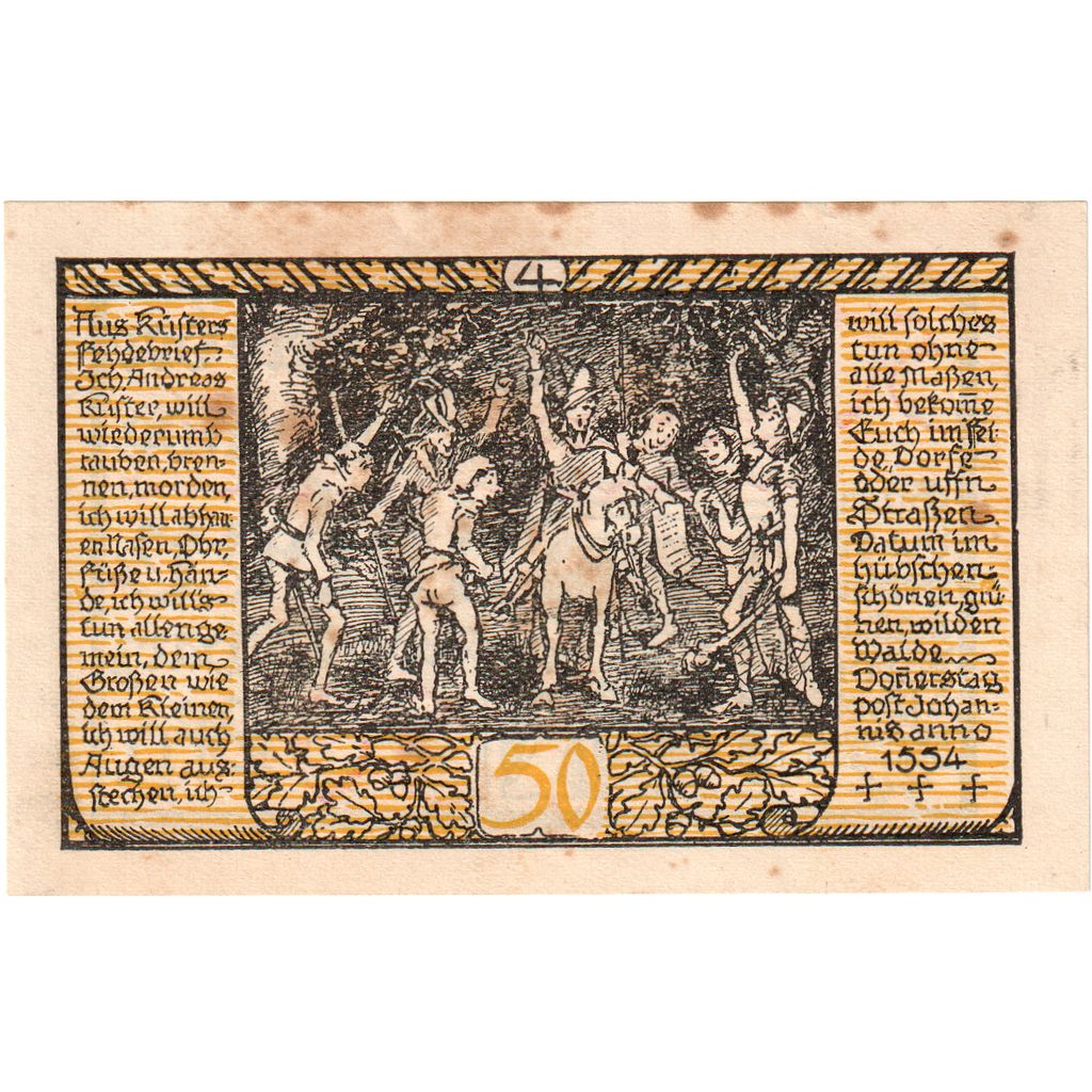 Germany, Rieder, 50 Pfennig, 1921-09-01, VF(20-25)
