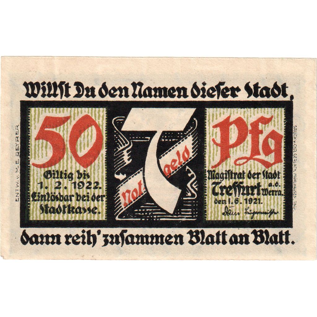 Germany, Treffurt, 50 Pfennig, 1922-02-01, UNC(63)
