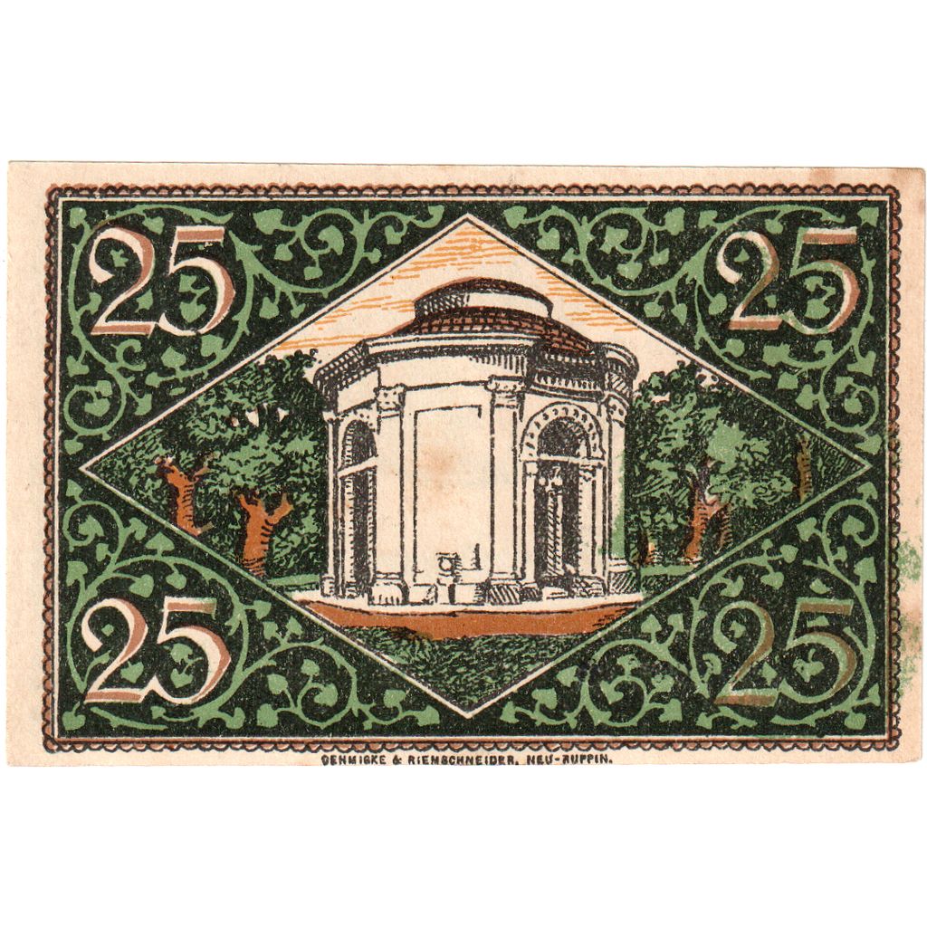 Germany, Rheinsberg, 25 Pfennig, EF(40-45)