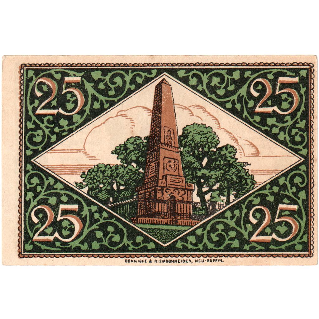Germany, Rheinsberg, 25 Pfennig, AU(55-58)