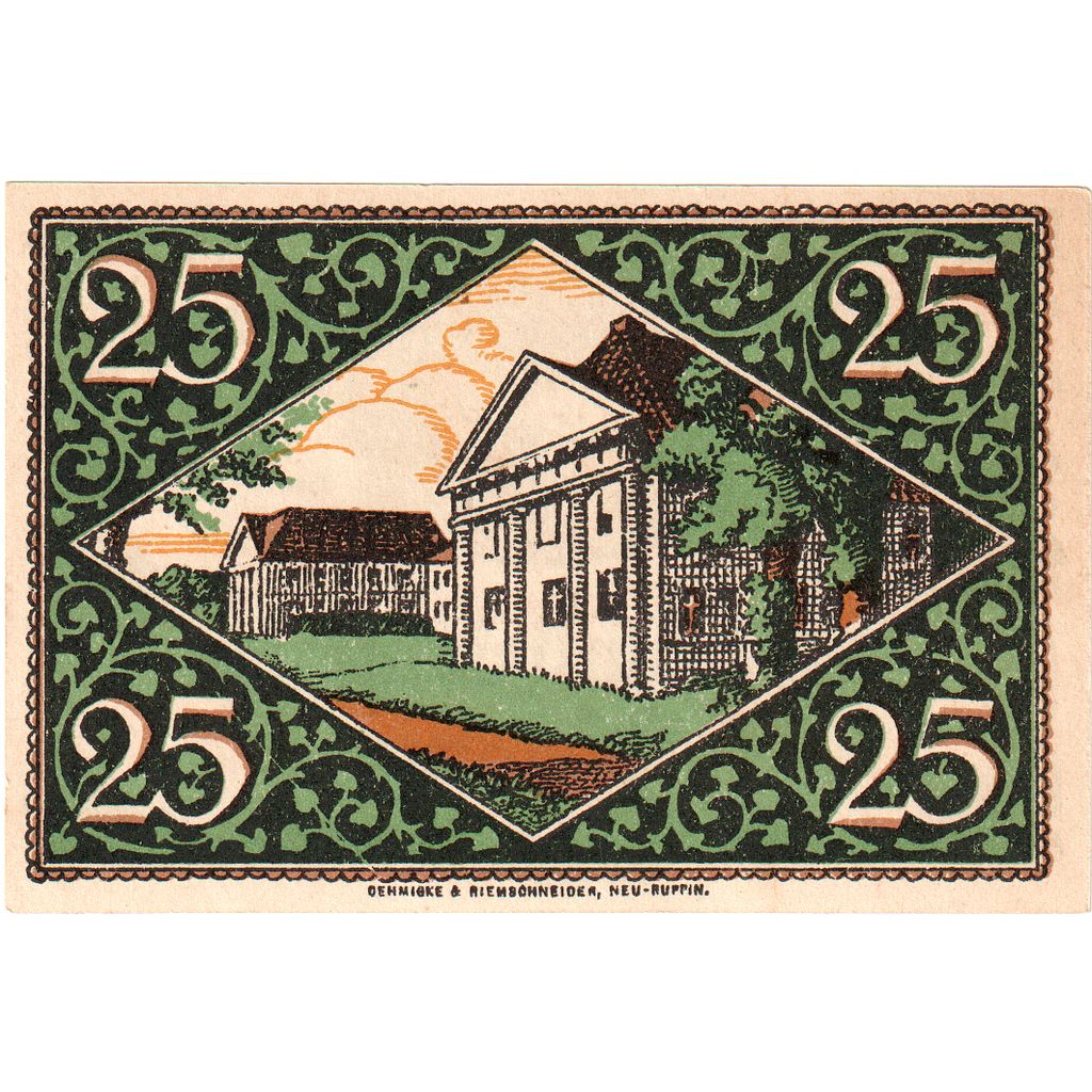 Germany, Rheinsberg, 25 Pfennig, UNC(63)