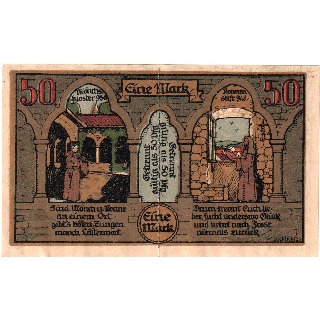 Germany, Frose, 1 Mark, 1921-06-27, UNC(63)