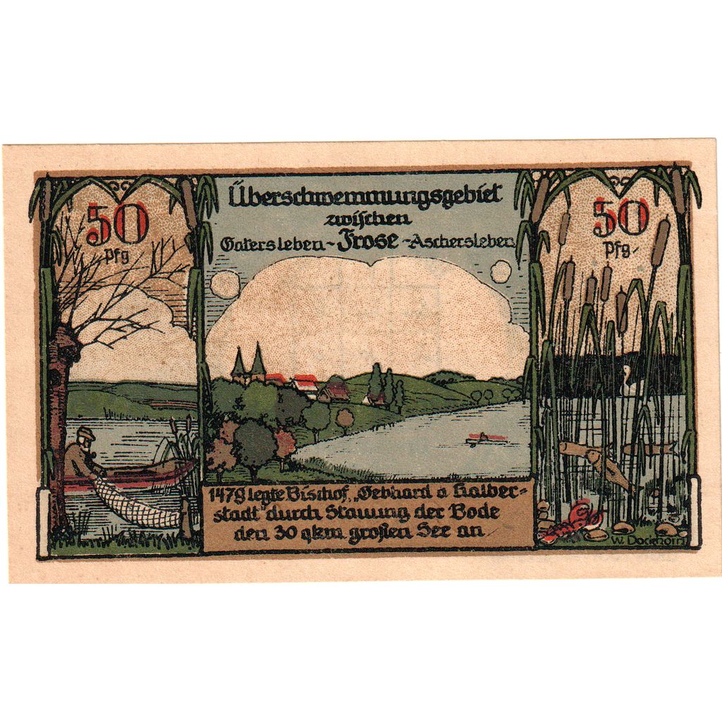 Germany, Frose in Anhalt, 50 Pfennig, 1921-06-27, UNC(63)