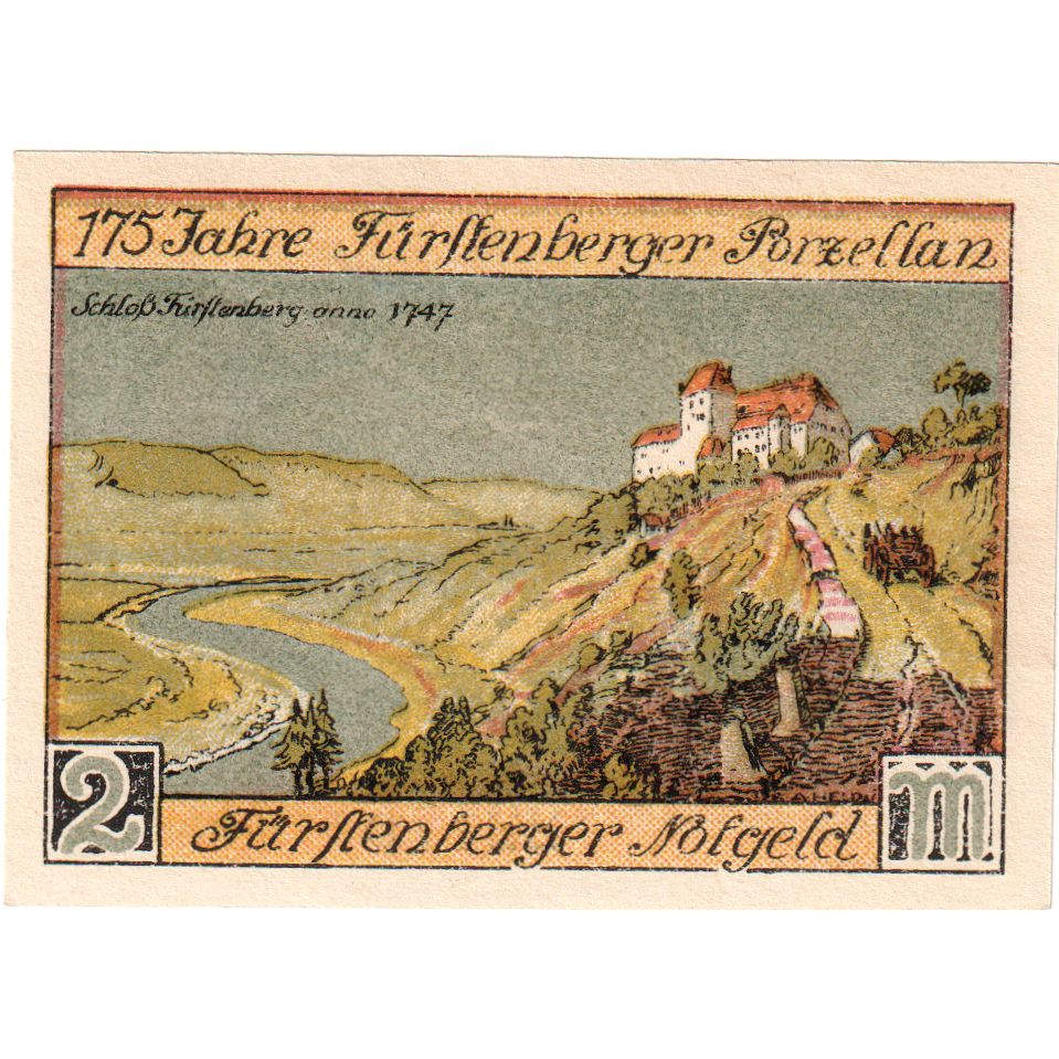 Germany, Fürstenberg, 2 Mark, 1921-12-01, UNC(63)