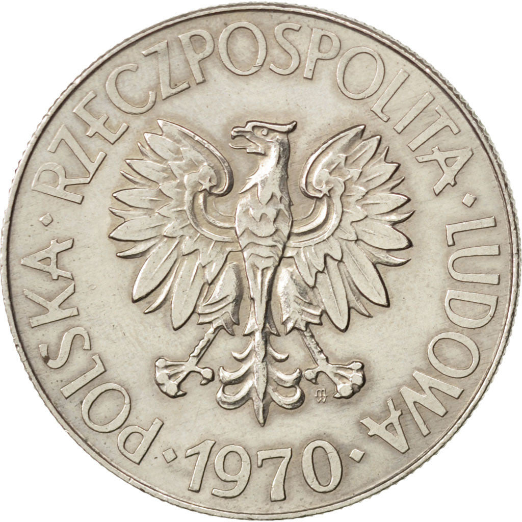 Münze, Polen, 10 Zlotych, 1970, Warsaw, SS, Copper-nickel, KM:50a