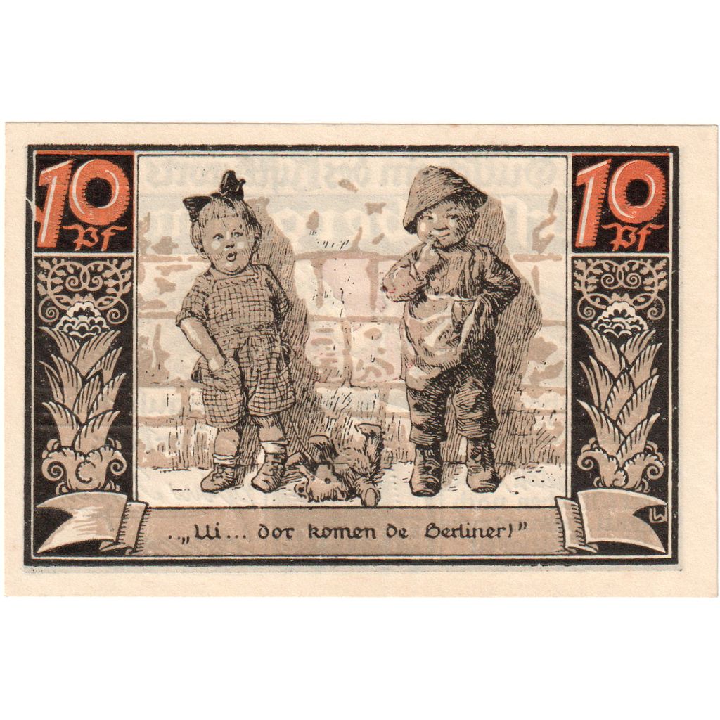 Germany, Furstenberg in Meckl, 10 Pfennig, 1921-08-01, UNC(63)