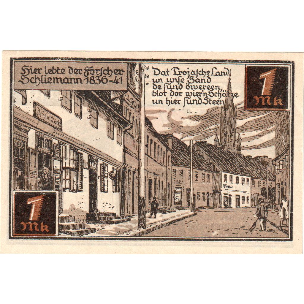 Germany, Furstenberg in Meckl, 1 Mark, 1921-08-01, UNC(63)