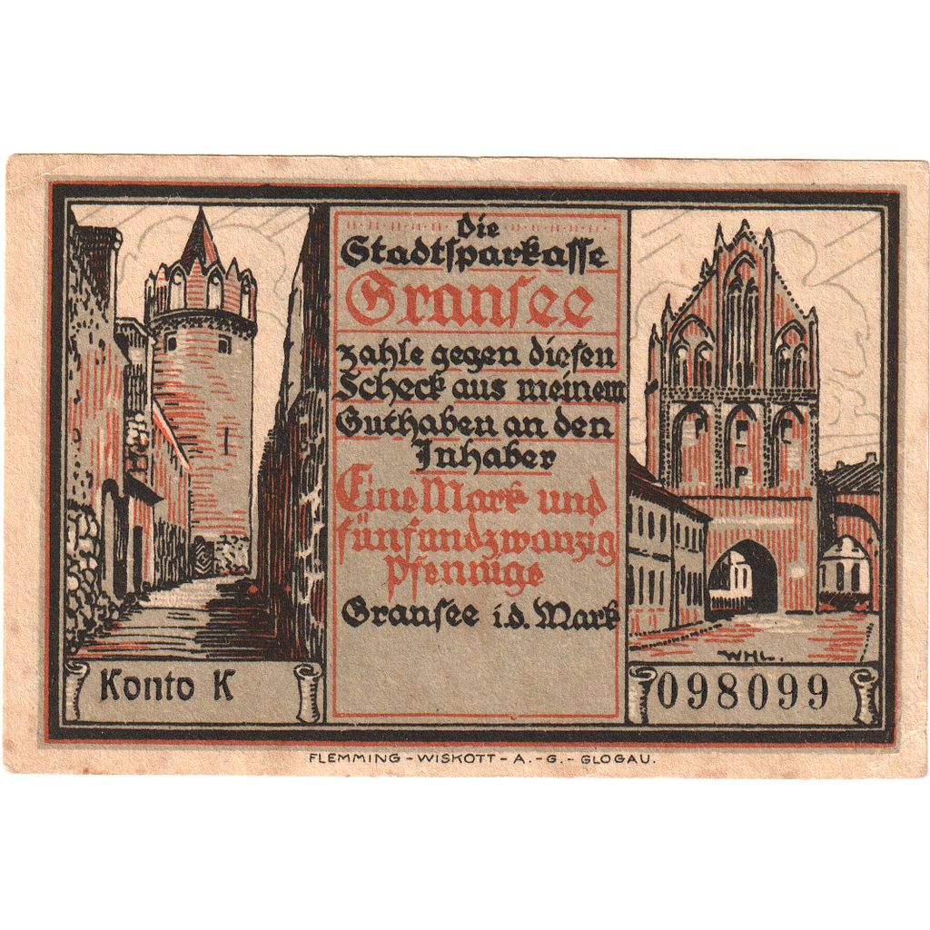 Germany, Gransee, 125 Pfennig, EF(40-45)