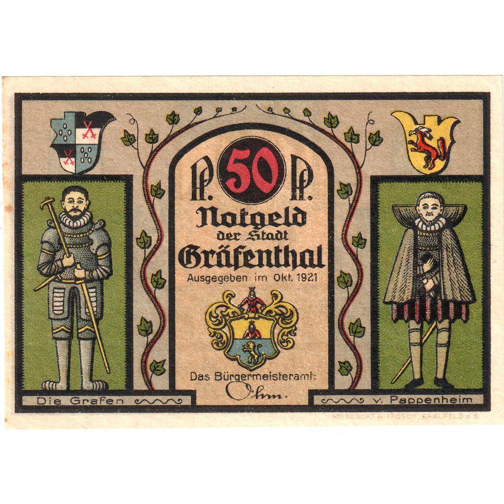 Germany, Grafenthal, 50 Pfennig, AU(55-58)